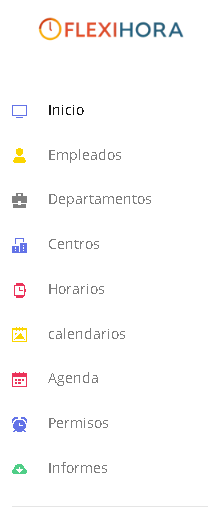 Figura 8. Menú de opciones de la aplicación